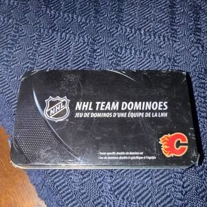 Calgary Flames NHL Team Dominoes Set Rico Industries Double Six 28 Piece Tin NEW